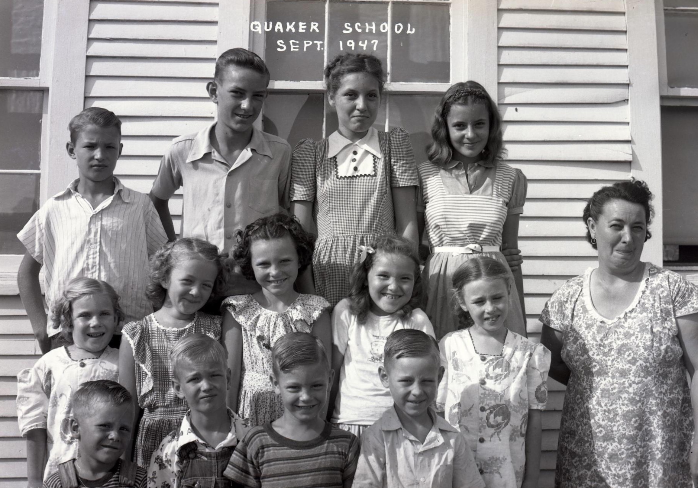 Quaker school house 1947 (one room schoolhouse). 